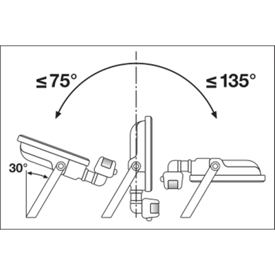 FLOODLIGHT SENSOR 10 W Naświetlacz LED 10W 1100lm 3000K WW IP65 biały