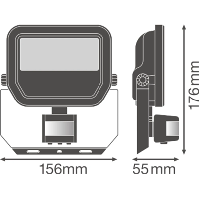 FLOODLIGHT SENZOR 20 W LED světlomet 20W 2400lm 4000K NW IP65 bílá