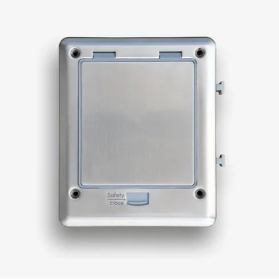 Floor box 6M IP66 – floor box for mounting sockets of the 22.5x45 mm standard (45x45 mm)