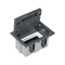 Floor box S500 1-module 2xK45 93mm grey