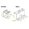Floor bracket length 50mm