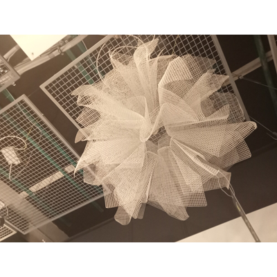 FLUO Hanging white display lamp