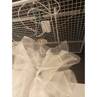 FLUO Hanging white display lamp
