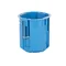 Flush-mounted box 60mm extra deep self-extinguishing 80mm connected with a connector KG71 blue
