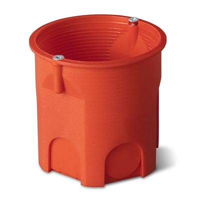 Flush-mounted box fi60mm deep IP20 red