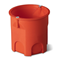 Flush-mounted box fi60mm deep IP20 red