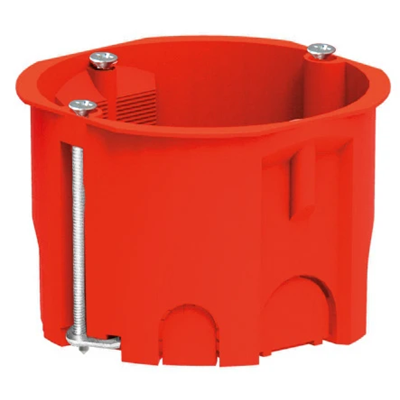 Flush-mounted box for hollow walls fi60mm brick red