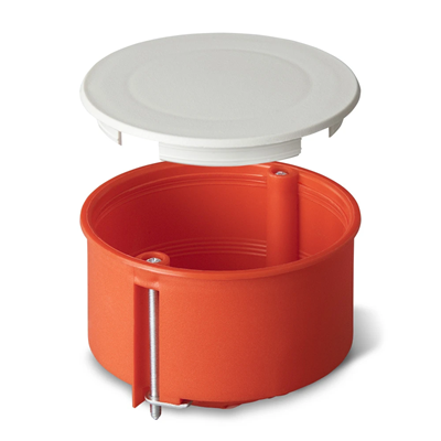 Flush-mounted box for hollow walls fi70 brick red