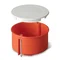 Flush-mounted box for hollow walls fi70 brick red