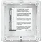FLUSH-MOUNTED BOX FOR SFERA PANELS - 1 MODULE