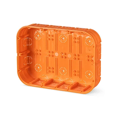 Flush-mounted box M6x60FP MULTIWALL orange