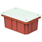 Flush-mounted box with cover 118x96x50mm