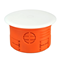 Flush-mounted box with cover Z70KF fi70mm, orange plate