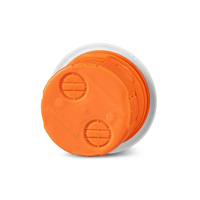 Flush-mounted box with cover Z70KF fi70mm, orange plate