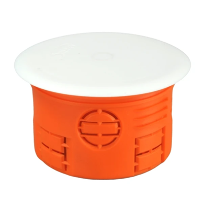 Flush-mounted box with cover Z70KF fi70mm, orange plate