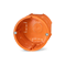 Flush-mounted box with screws Z60DFw fi60mm deep orange