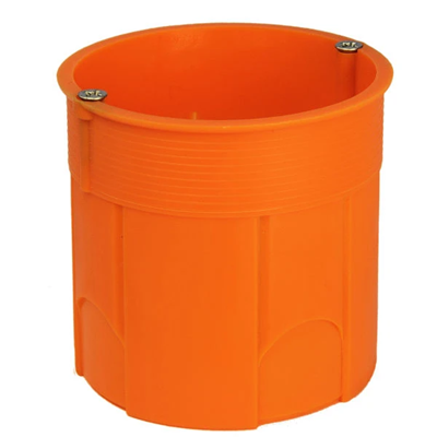 Flush-mounted box with screws Z60DFw fi60mm deep orange