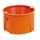 Flush-mounted box with screws Z60KFw fi60mm, orange plate