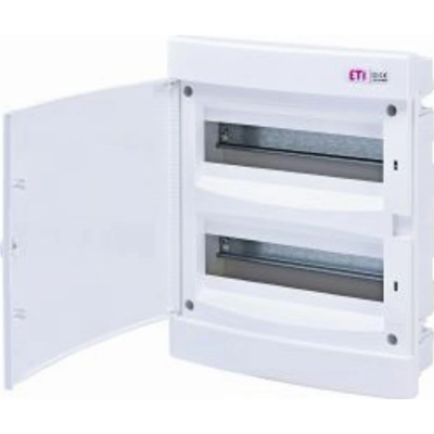 Flush-mounted housing 24 mod. white door ECM24PO-s