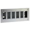 Flush-mounted housing S500 6-module 12×K45 stainless steel