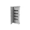 Flush-mounted modular distribution board, S-48, 4x12, opaque door, metal, gray, IP40