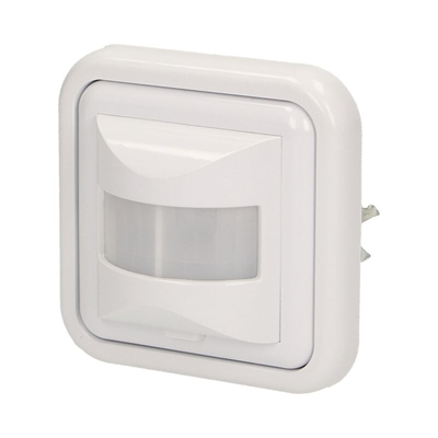 Flush-mounted motion sensor, 2 or 3 wires, 160 degrees 500W white