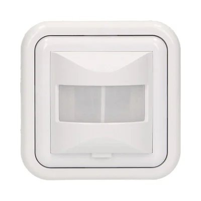 Flush-mounted motion sensor, 2 or 3 wires, 160 degrees 500W white