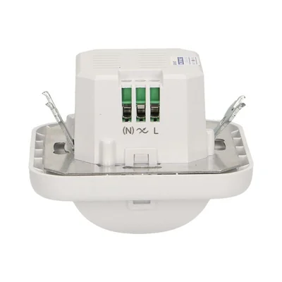 Flush-mounted motion sensor, 2 or 3 wires, 160 degrees 500W white
