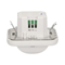 Flush-mounted motion sensor, 2 or 3 wires, 160 degrees 500W white