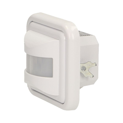 Flush-mounted motion sensor, 2 or 3 wires, 160 degrees 500W white