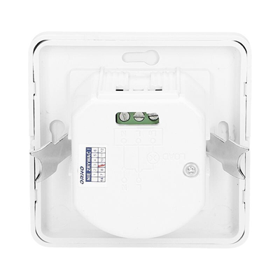 Flush-mounted motion sensor for automatic lighting control 600W IP20 white