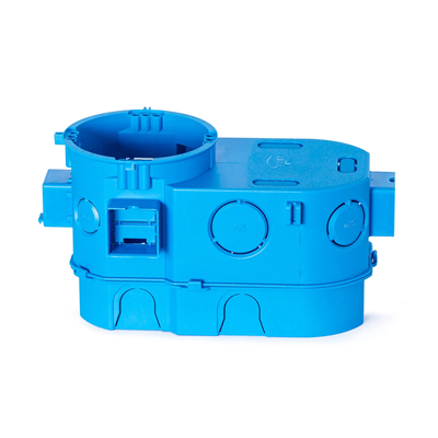 Flush-mounted serial box for electronics, closed on one side SE2x60G 2xfi60 super deep blue