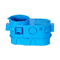 Flush-mounted serial box for electronics, closed on one side SE2x60G 2xfi60 super deep blue