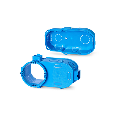 Flush-mounted serial box for electronics, closed on one side SE2x60G 2xfi60 super deep blue