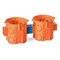 Flush-mounted serial box S60DF fi60mm deep orange