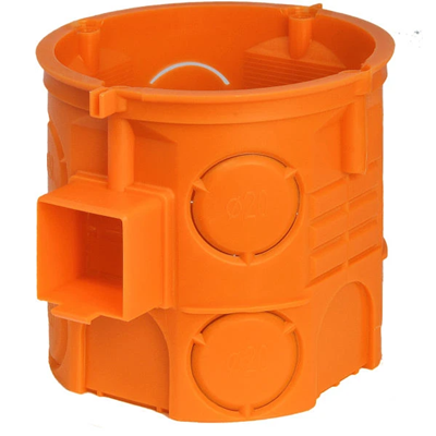 Flush-mounted serial box S60DF fi60mm deep orange