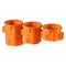 Flush-mounted serial box S60GF fi60mm deep orange