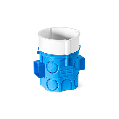 Flush-mounted serial box with screws S60Dw fi60mm deep blue