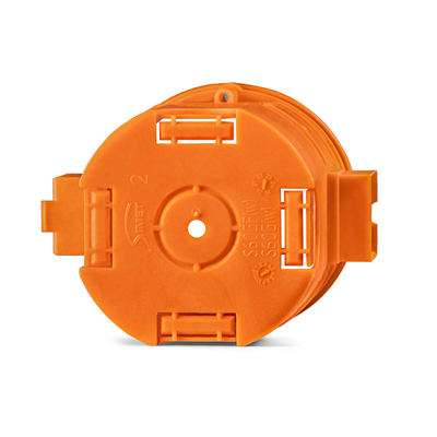 Flush-mounted serial box with screws S60GFw fi60mm deep orange