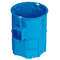 Flush-mounted serial box with screws S60Gw fi80mm deep 80mm blue