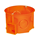 Flush-mounted serial box with screws S60KFw fi60mm, orange plate
