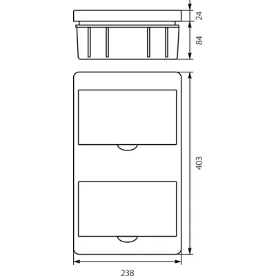 Flush-mounted switchgear RP-16 Fala (N+PE)