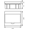 Flush-mounted switchgear RP-8/B Fala (N+PE)