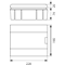 Flush-mounted switchgear SRp-8 (N+PE)
