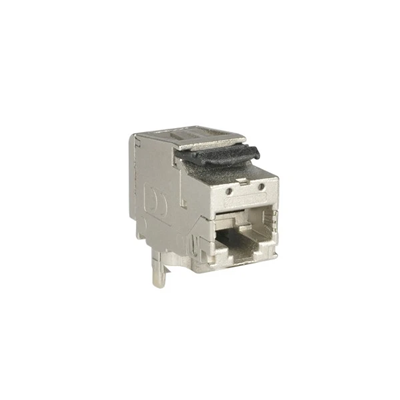FMT RJ45 computer socket module, cat. 6a, shielded