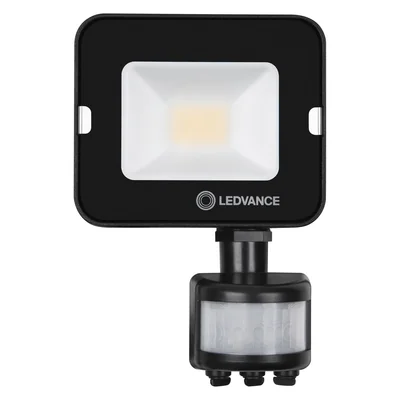 Foco compacto con sensor V 10W 840 SYM 100, color negro.