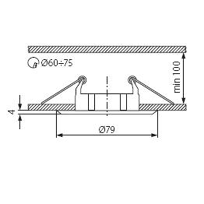 Foco de techo VIDI CTC-5514 CROMO