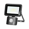 Foco LED FARO S de 10 W con sensor PIR, 800 lm, IP44, 4000 K, aluminio + cristal