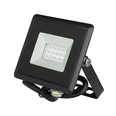 Foco LED SMD de 10 W / Color: Azul / Carcasa: Negra