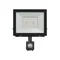 Foco NOCTIS LUX 4 de 50 W NW, 230 V, IP44, 176 x 221 x 53 mm, color negro, con sensor de movimiento PIR.